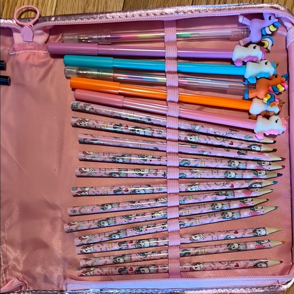 Pink Stationery Set with Colorful Pens - Picture 3 of 7